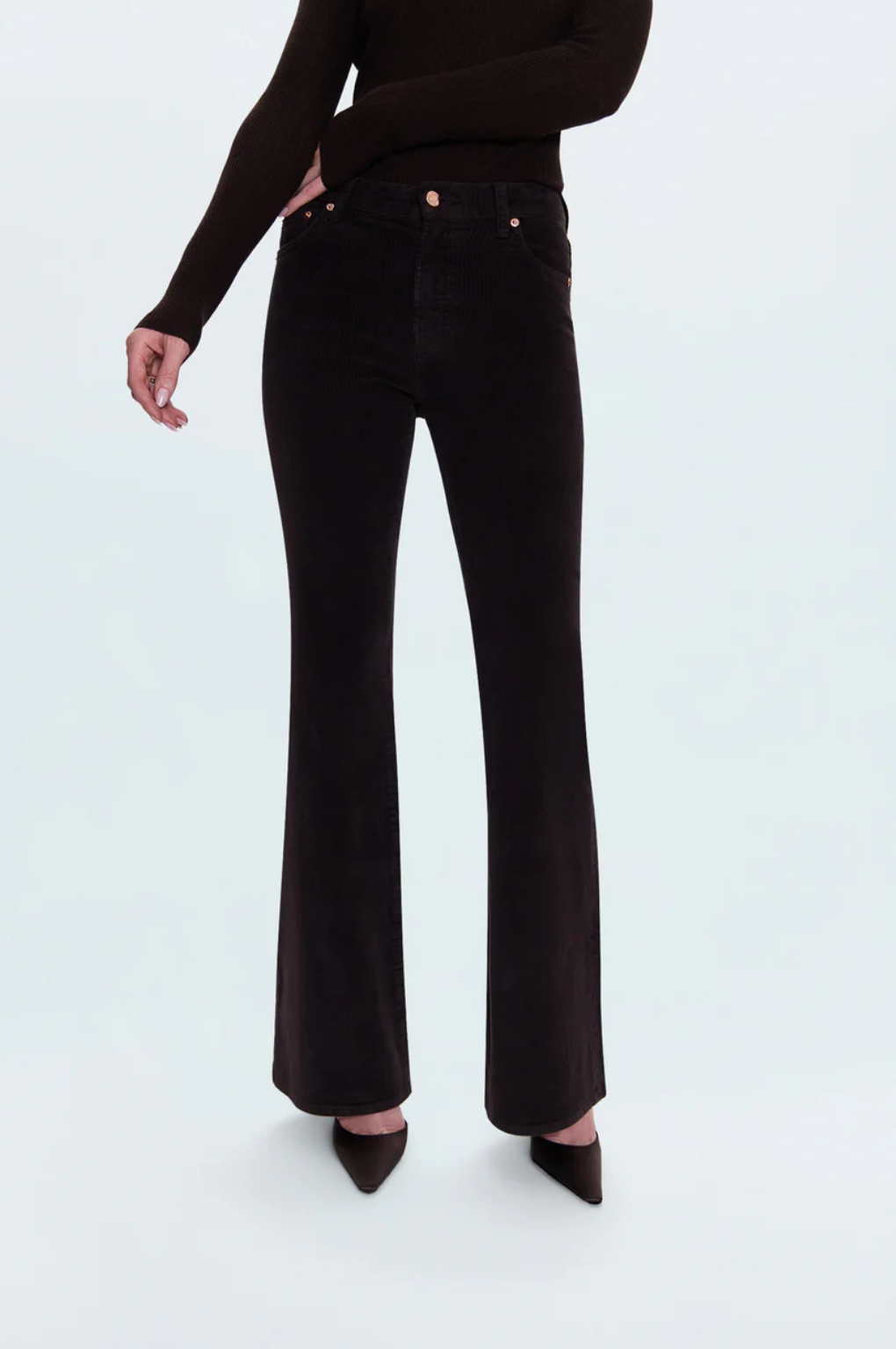 Kinsley Corduroy Flare-Mocha