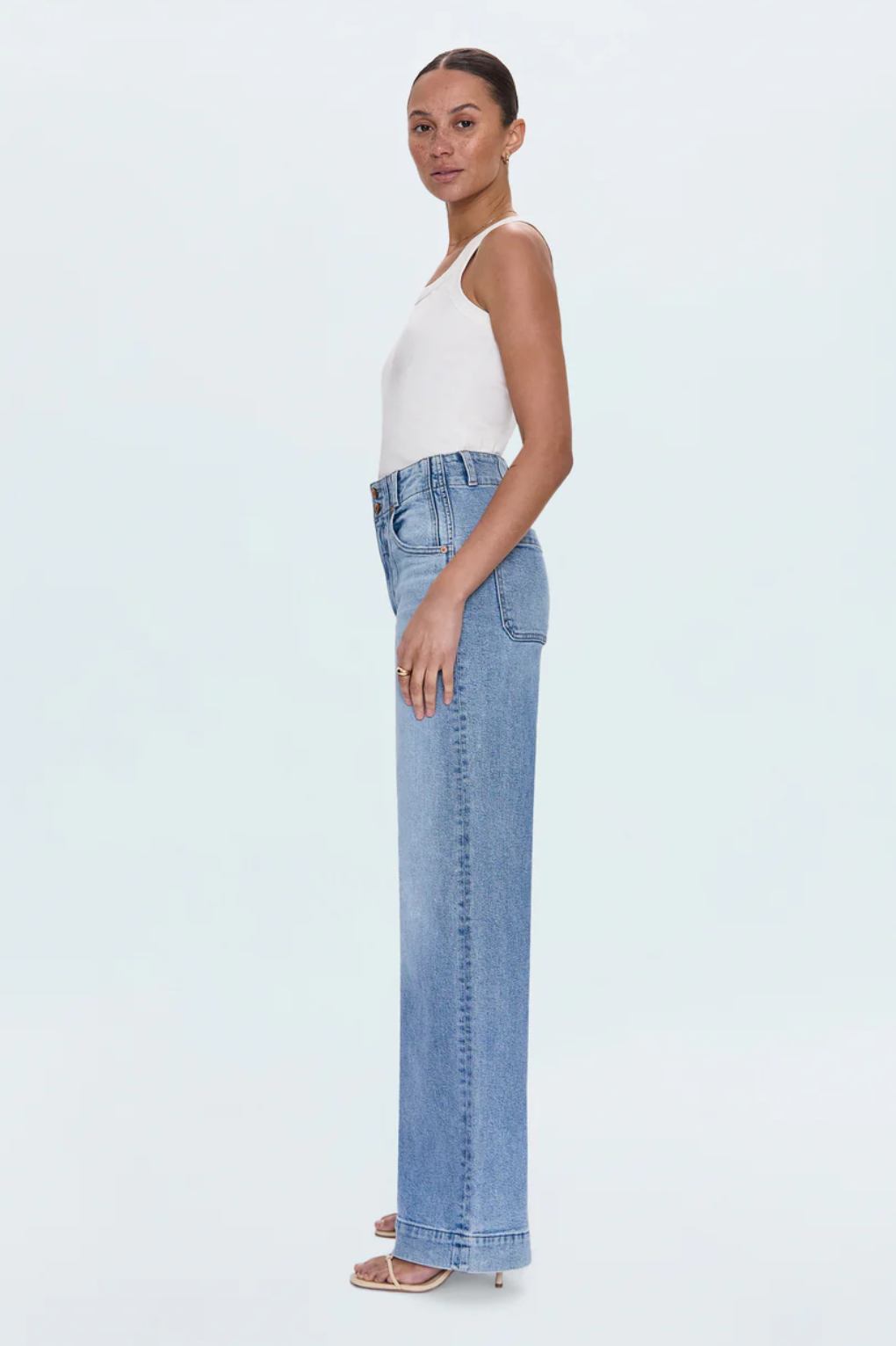 Lana Double Button Wide Leg-Terrace