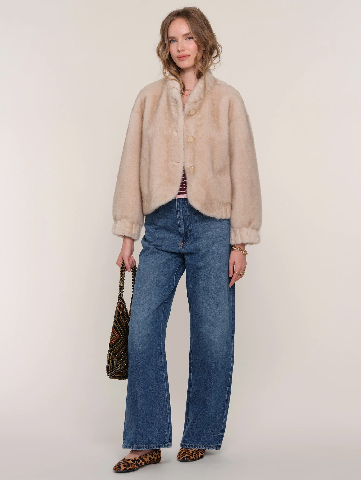 Gellar Jacket-Almond