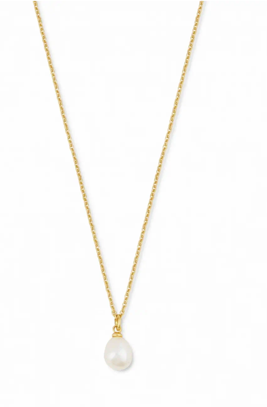 The Dainty Cloud Pearl Charm Necklace