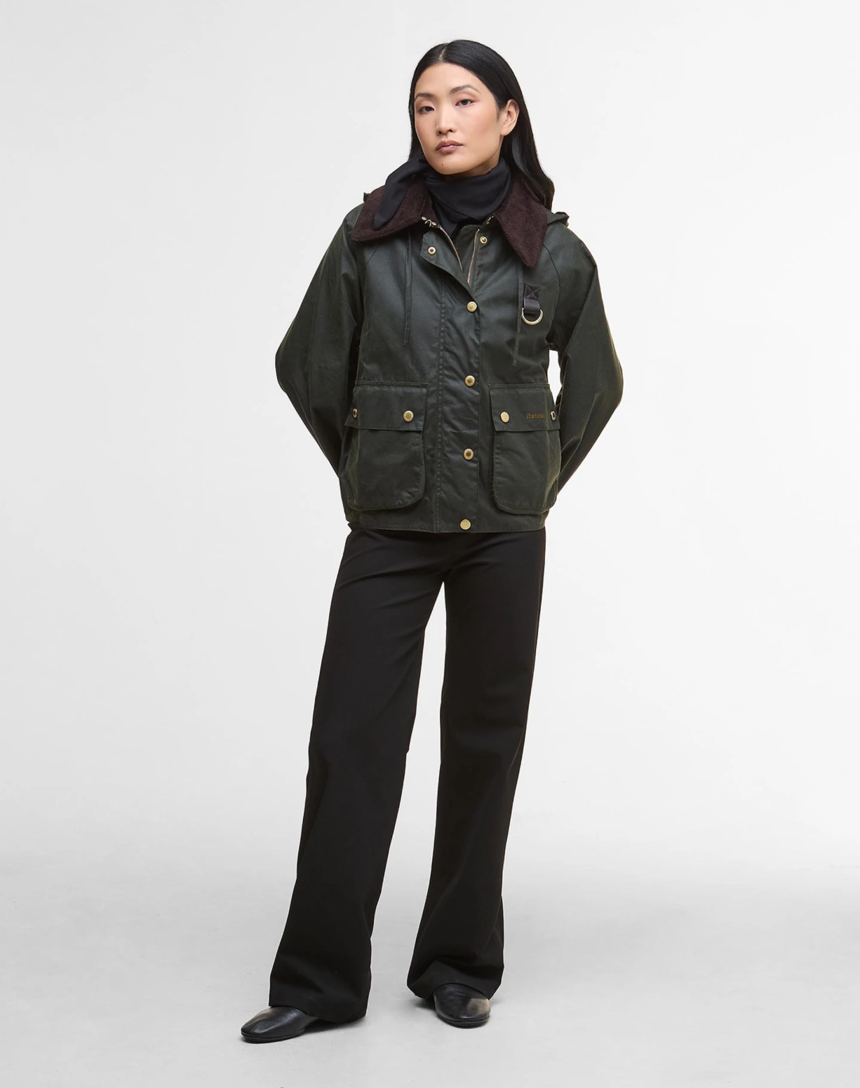 Reighton Waxed Jacket-Fern