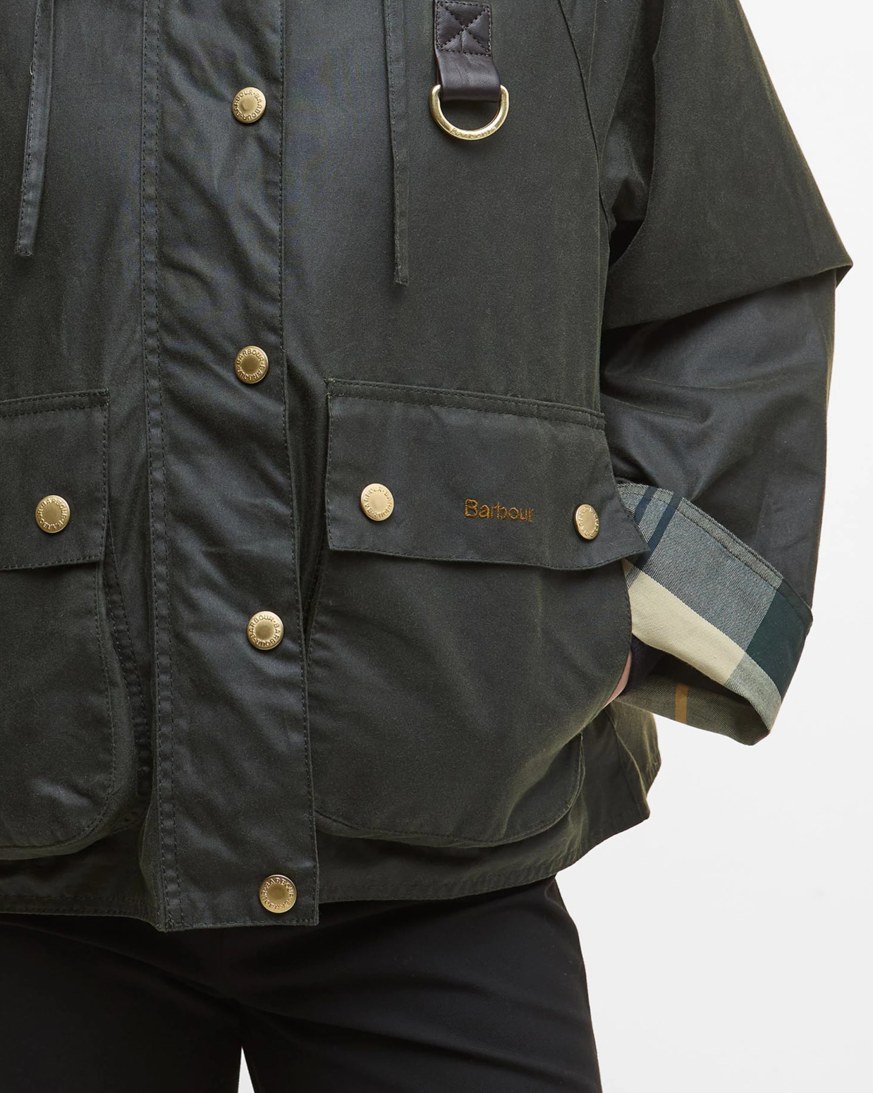 Reighton Waxed Jacket-Fern