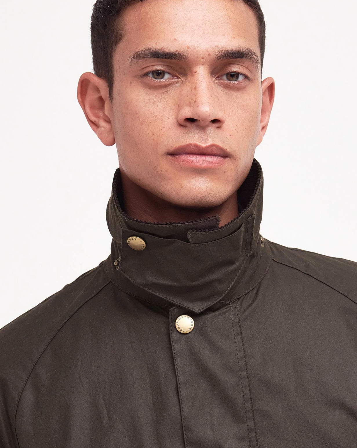 Ashby Waxed Jacket-Olive
