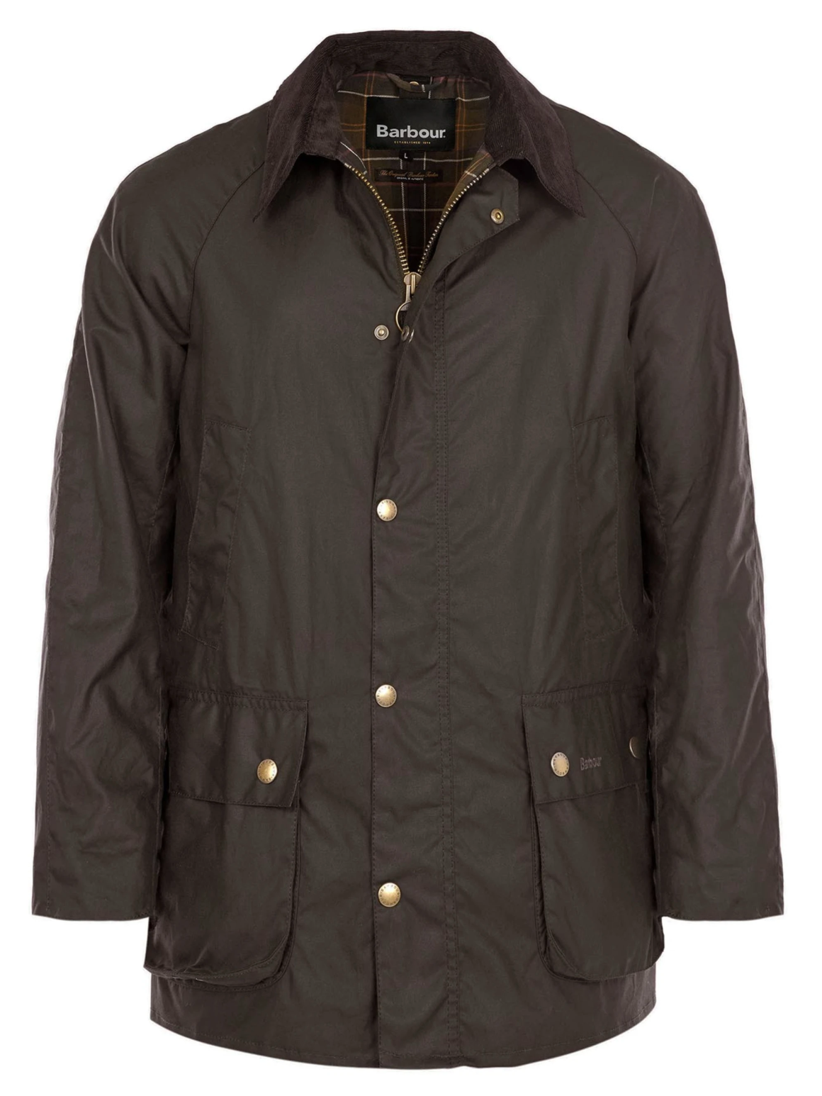 Ashby Waxed Jacket-Olive
