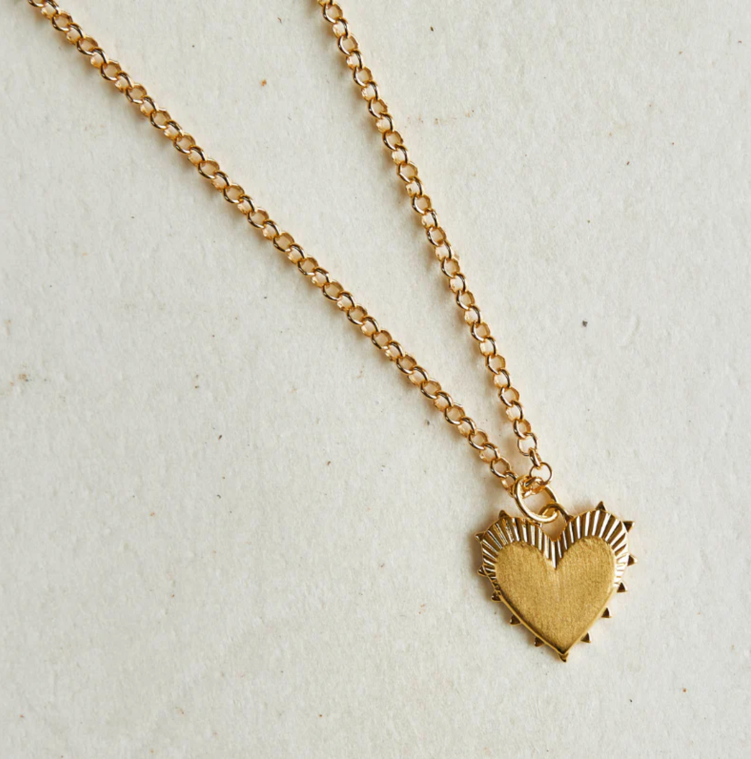 Small Heart Of Gold Necklace 18"