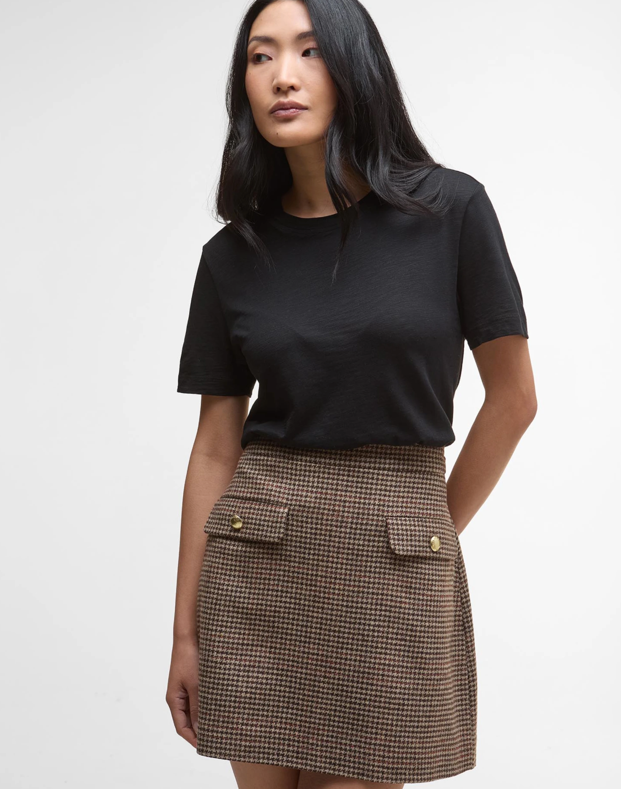 Sophia Mini Skirt-Brown
