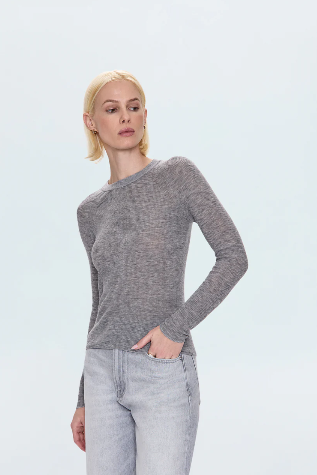 Juno Sweater-Heathered Charcoal
