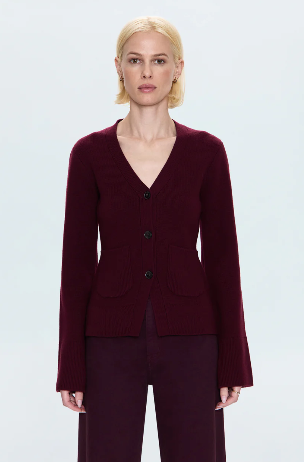 Aeron Cardigan-Claret