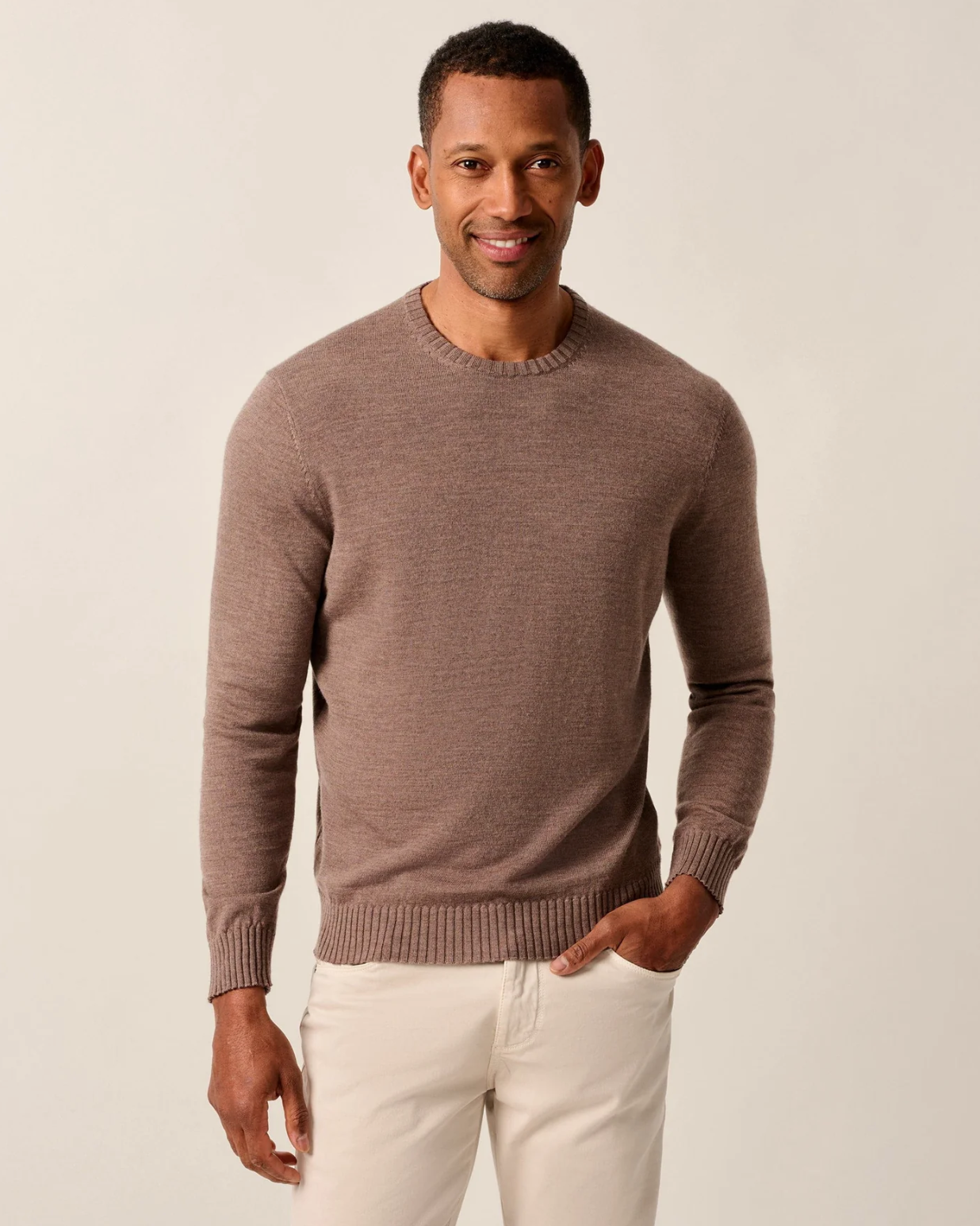Ronald Merino Wool Sweater-Havana