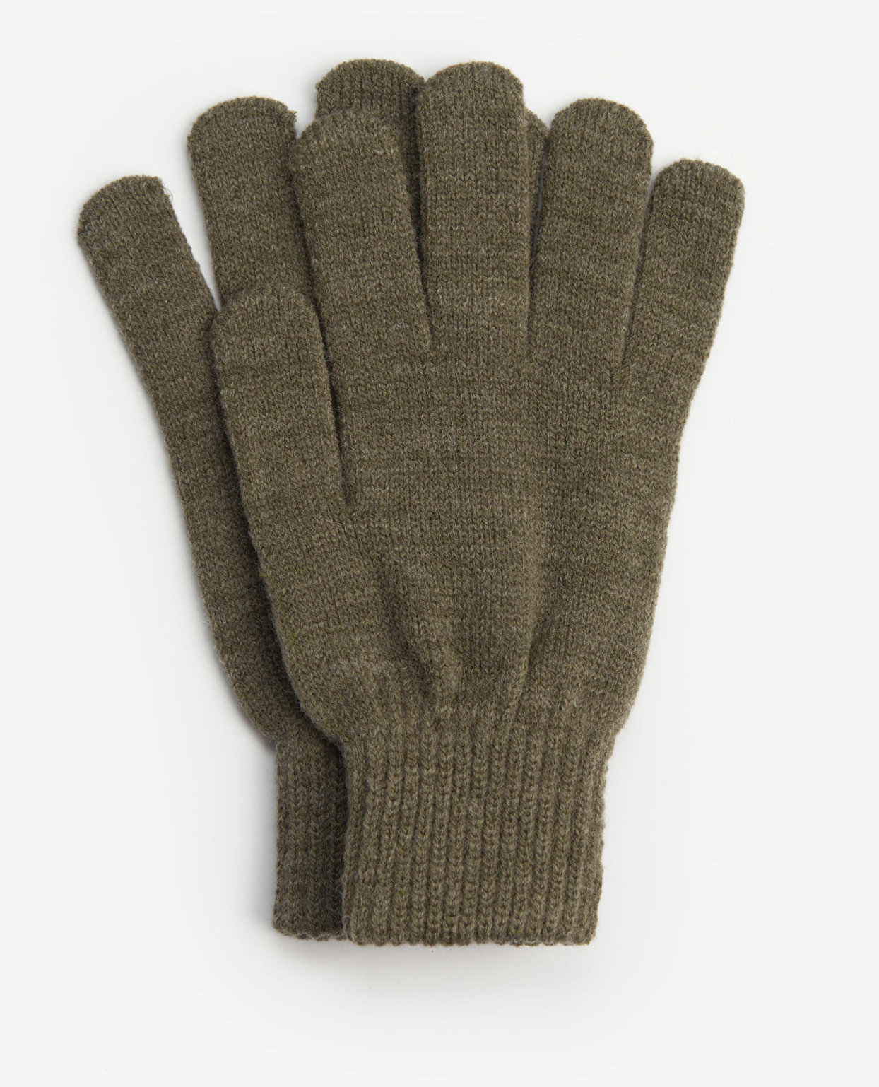 Tartan Scarf & Glove Set-Olive