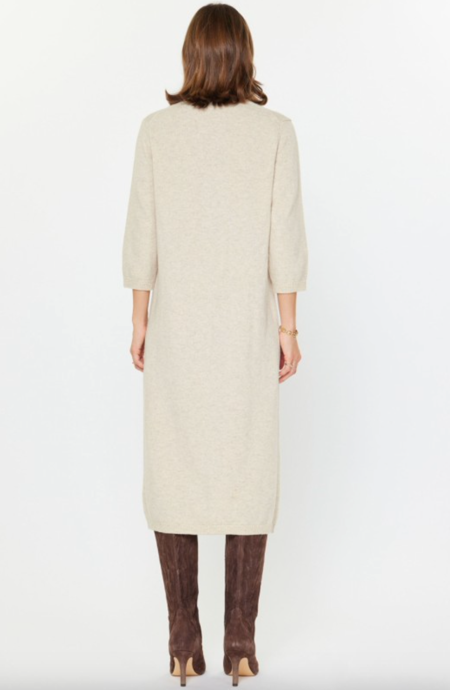 Kristin Sweater Dress-Oatmeal