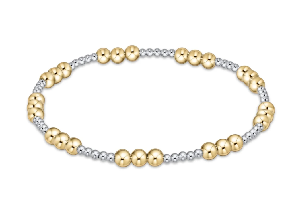 Classic Joy 4mm Bracelet- Mixed Metal