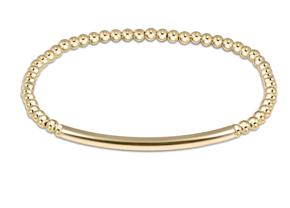 Bliss Bar Smooth 3mm Bead Bracelet