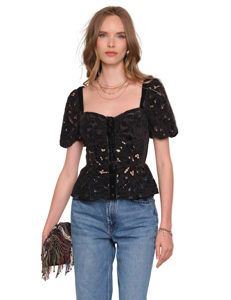 Sheila Top-Black Sheila Top-Black