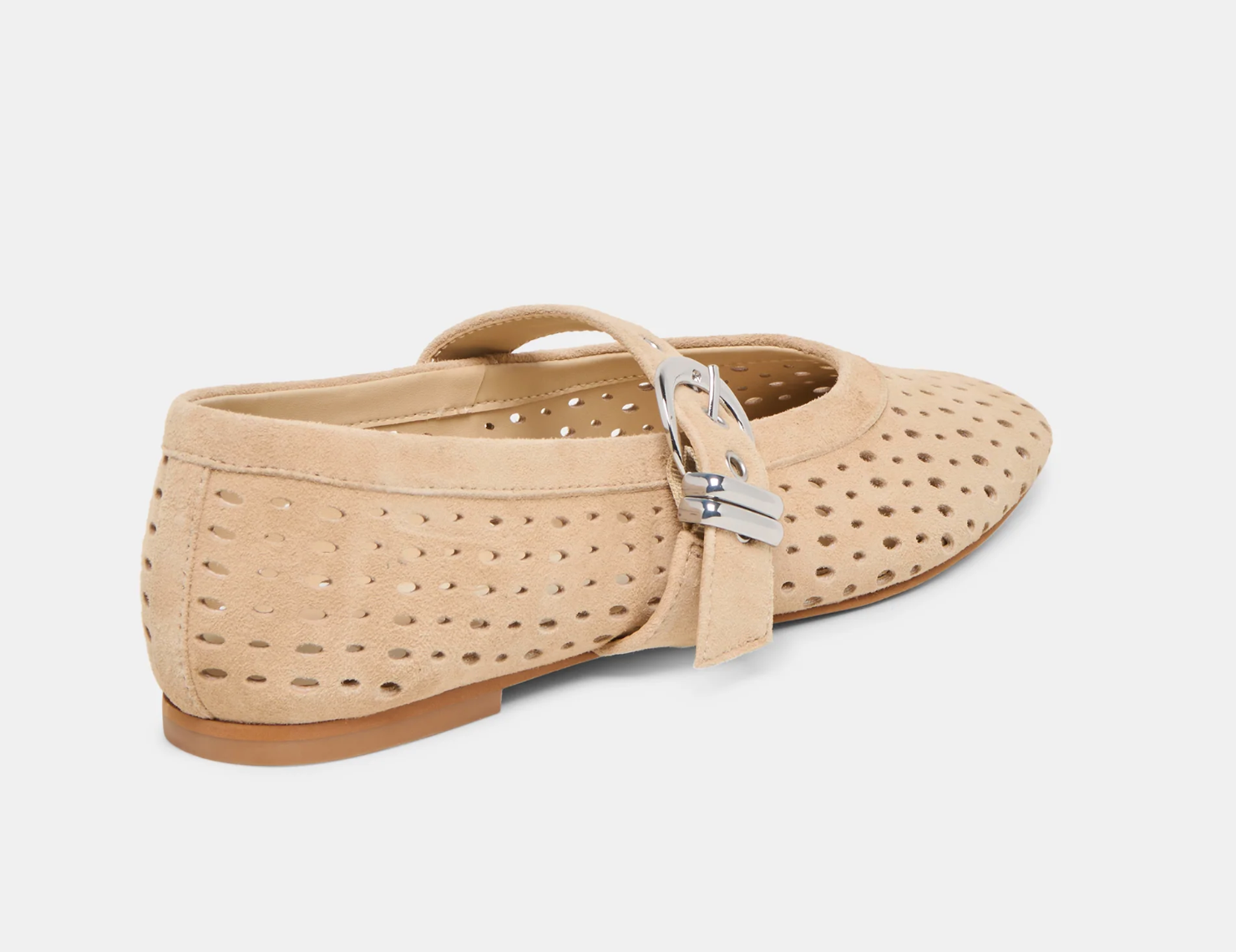 Mikel Ballet Flats-Camel Suede