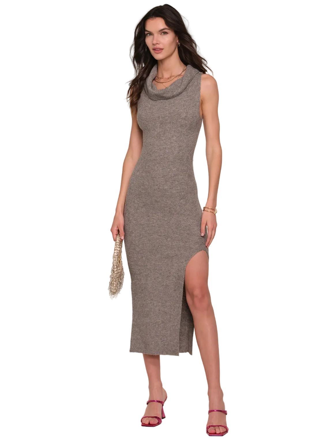 Cruz Dress-Taupe