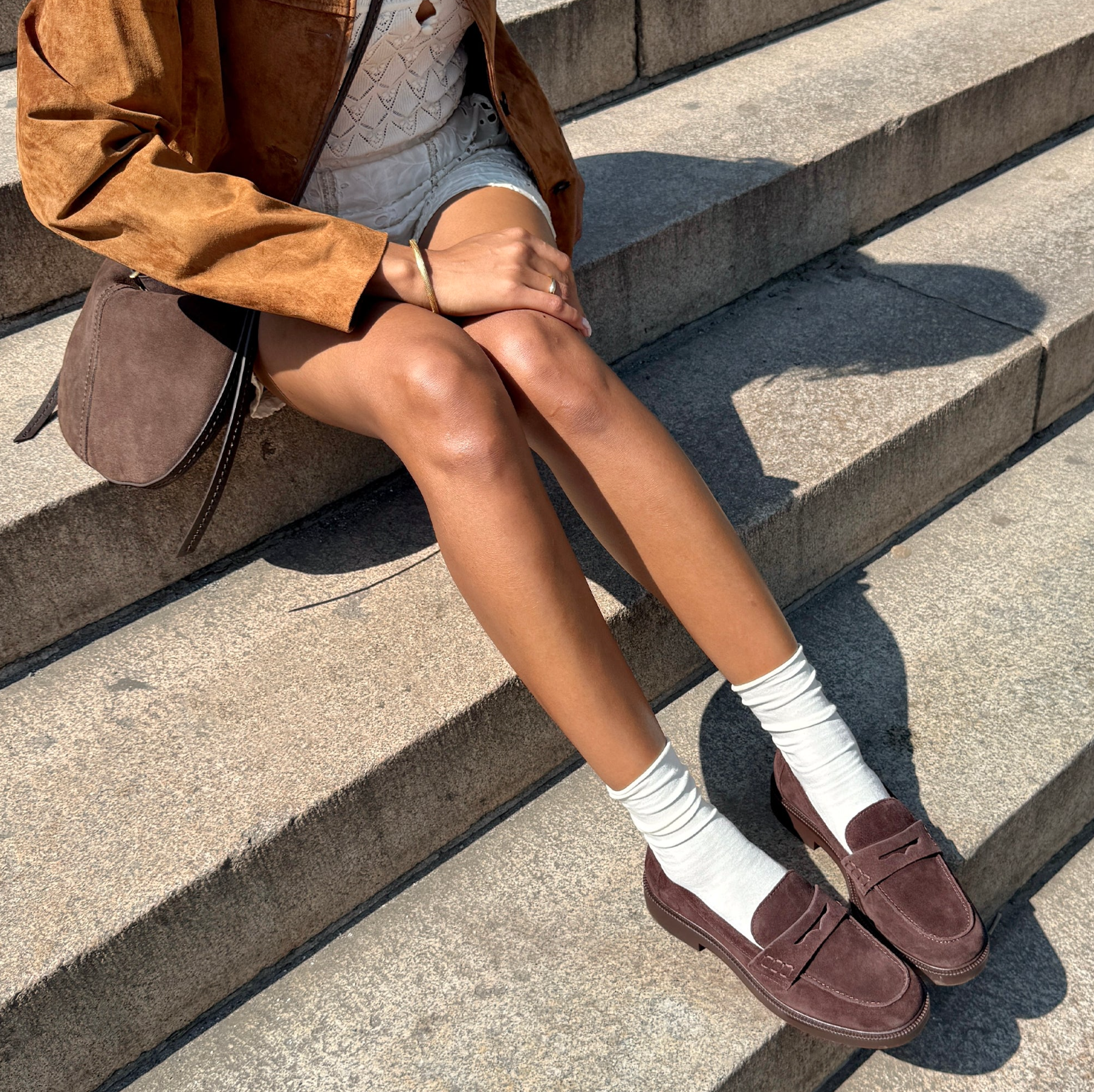 Tiggy Loafer-Mahogany Suede