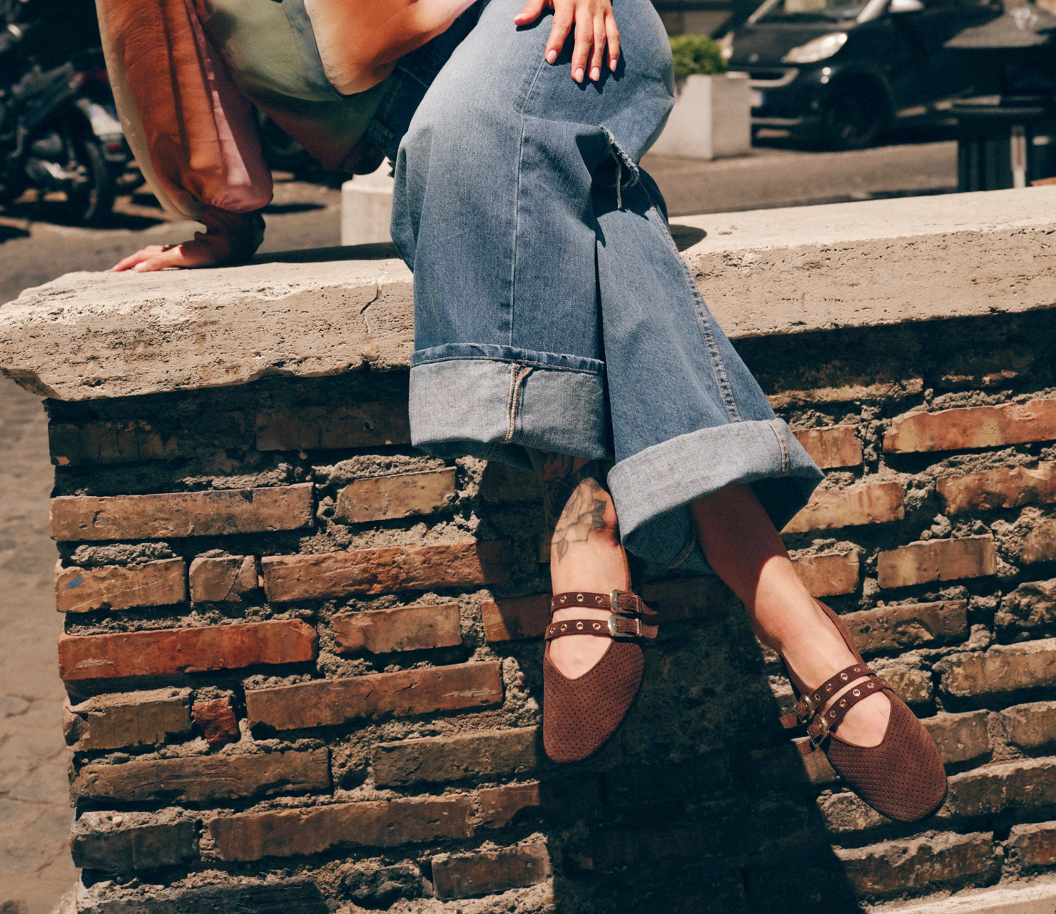 Baylee Ballet Flats-Dark Brown Suede