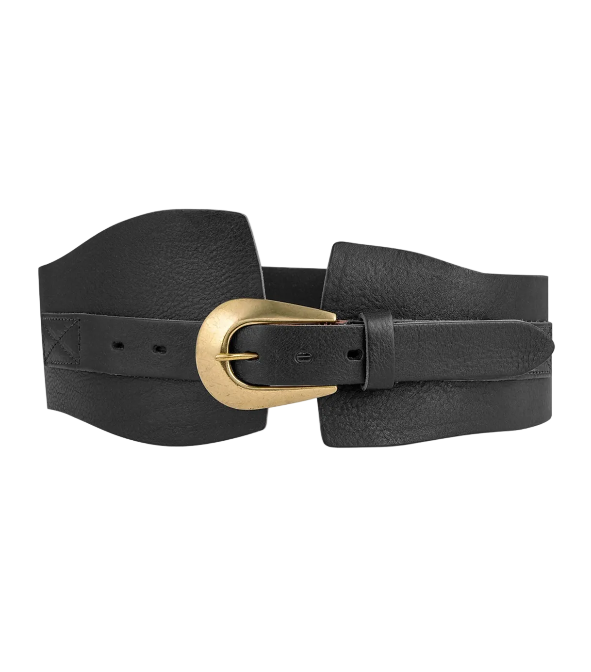 Prya Wide Waist Belt-Black