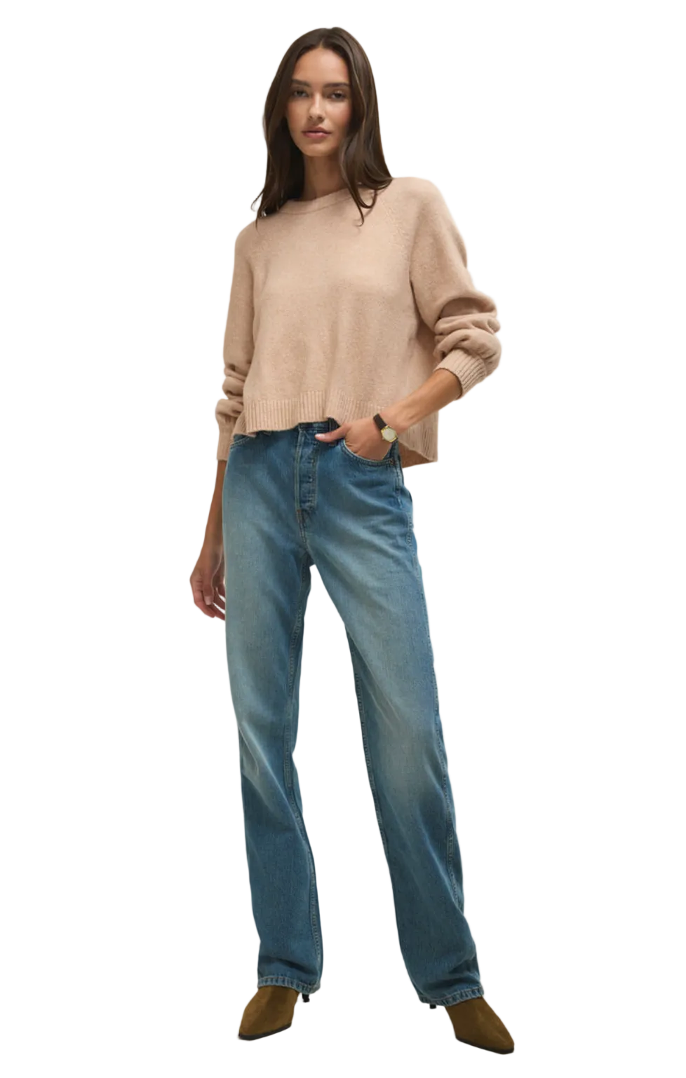 Coming Up Sweater-Light Camel