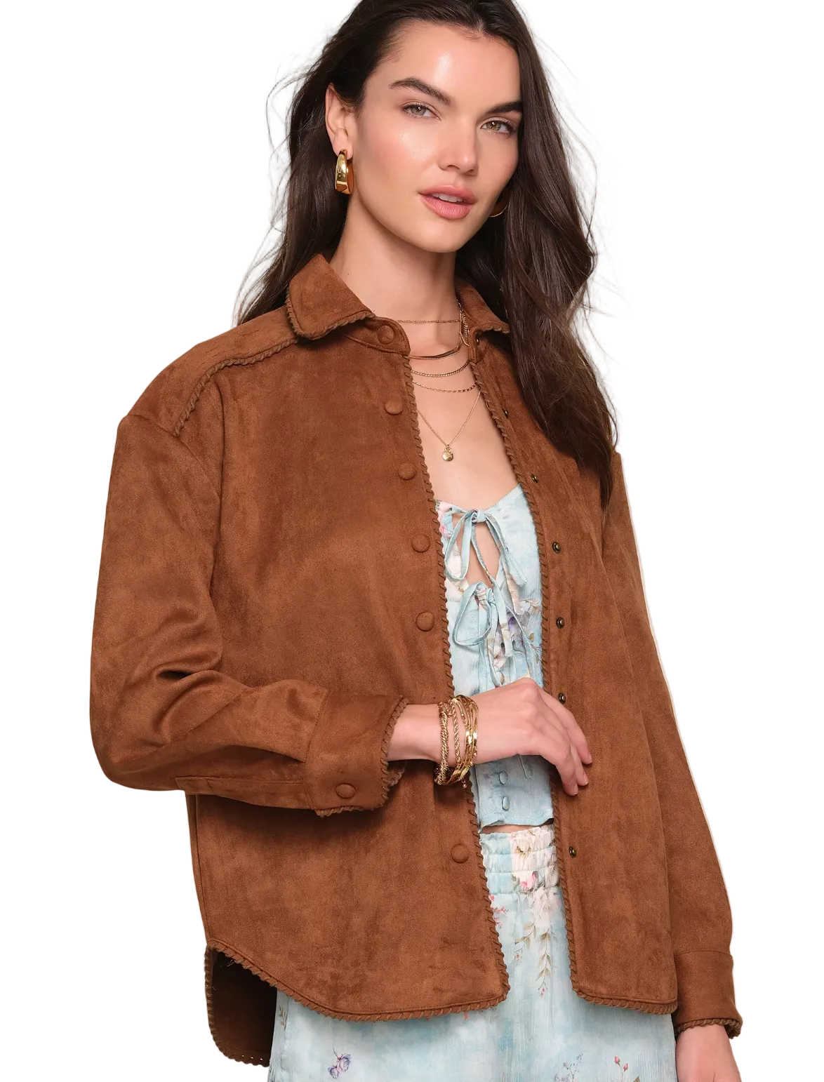 Adaline Shacket-Latte