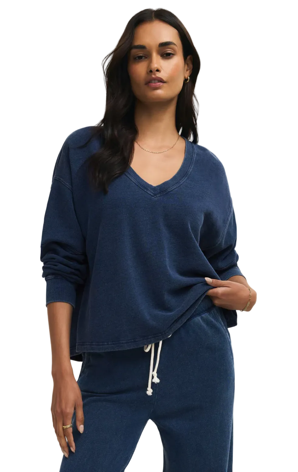 Delphine Sweatshirt-Indigo