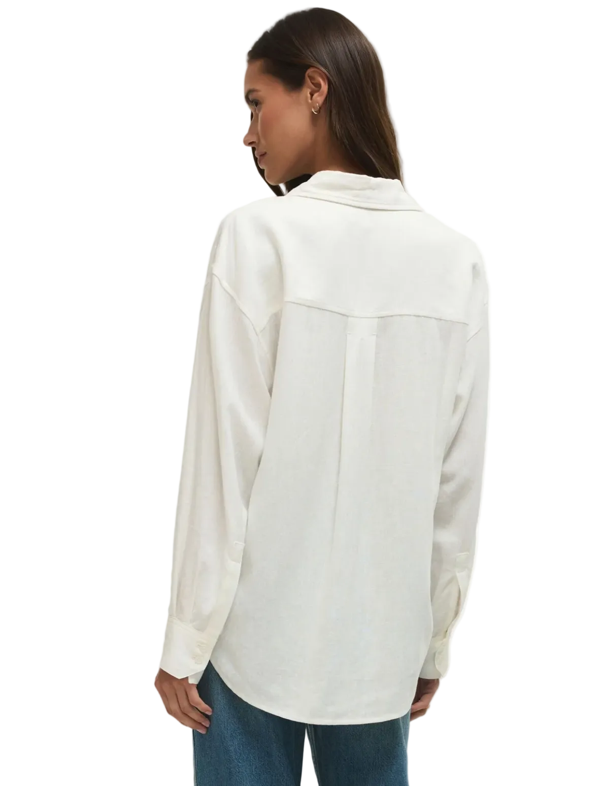 Alfie Button Up-Shirt-White