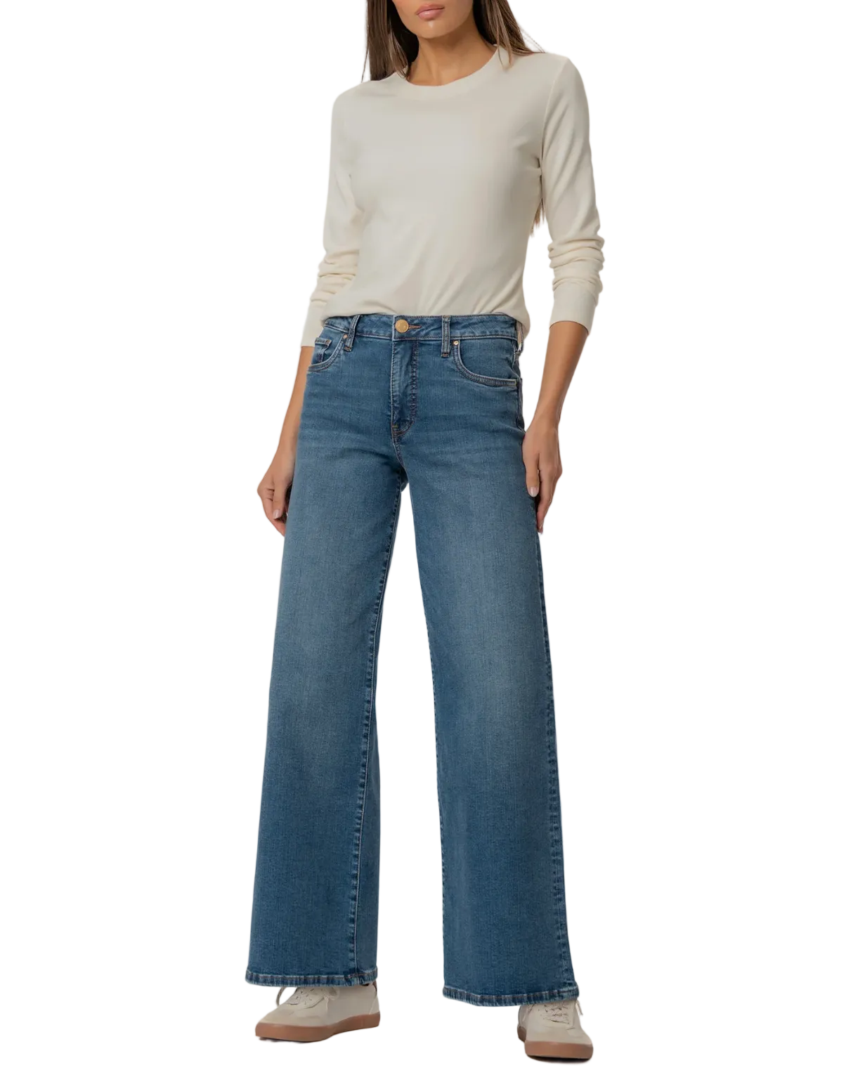 Maya Wide Leg-Generous Dark Wash