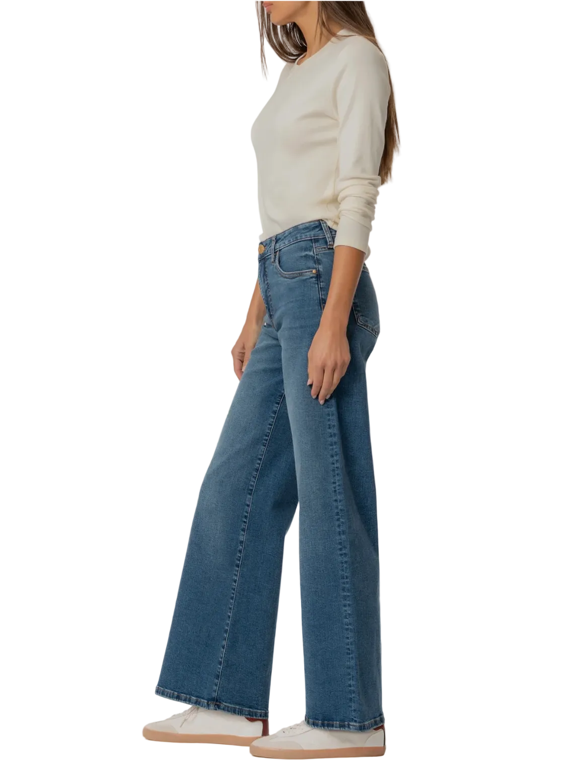 Maya Wide Leg-Generous Dark Wash