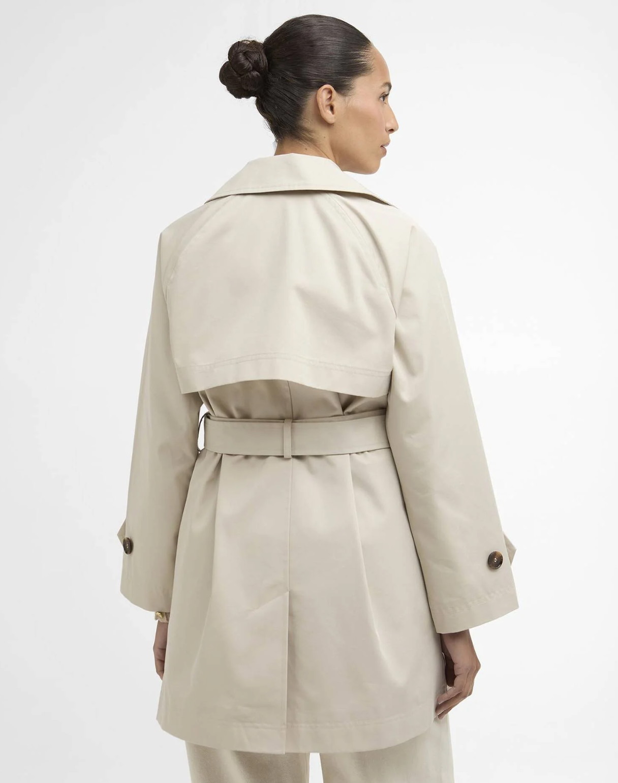 Adare Showerproof Trench Coat-Mist