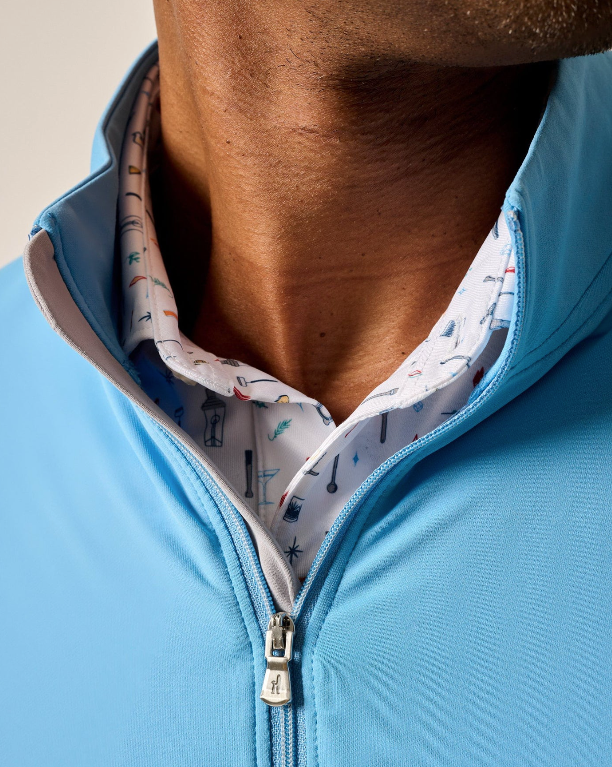 Motion Performance 1/4 Zip Pullover-Malibu