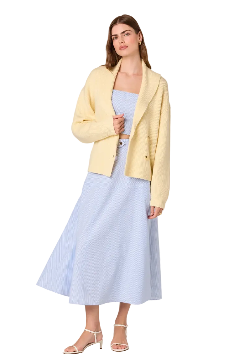 Azzura Skirt-Blue Stripe