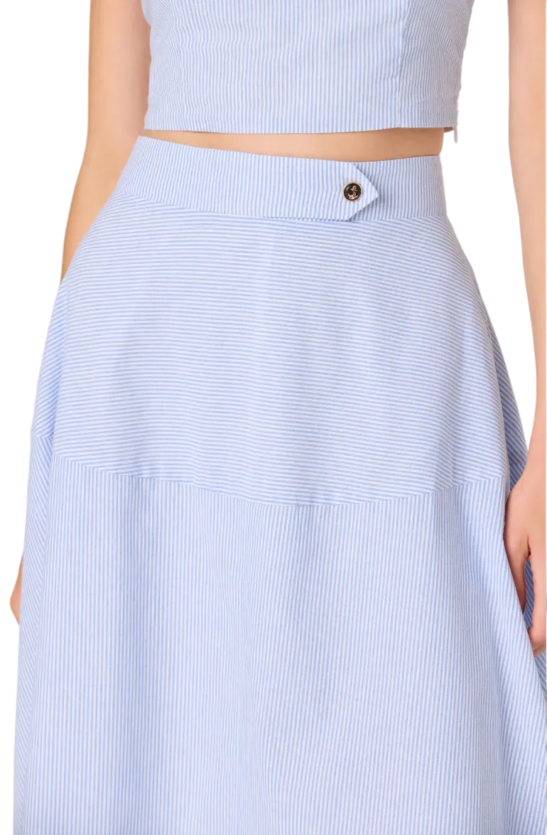 Azzura Skirt-Blue Stripe