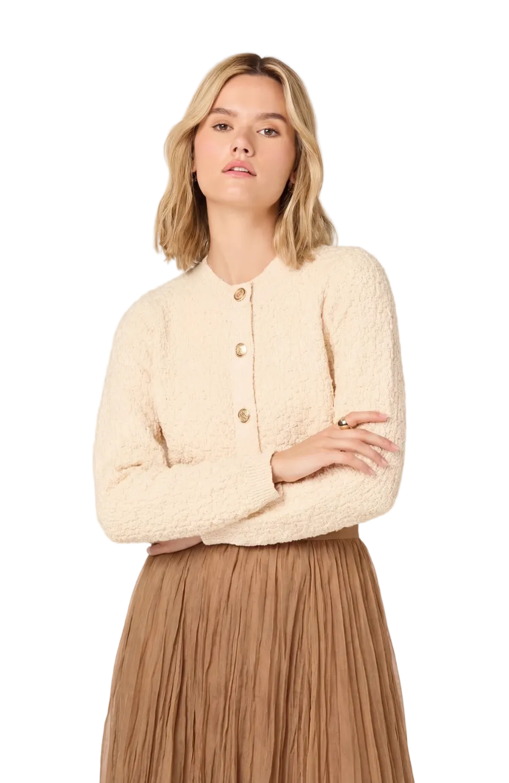 Darthy Cardigan-Cream