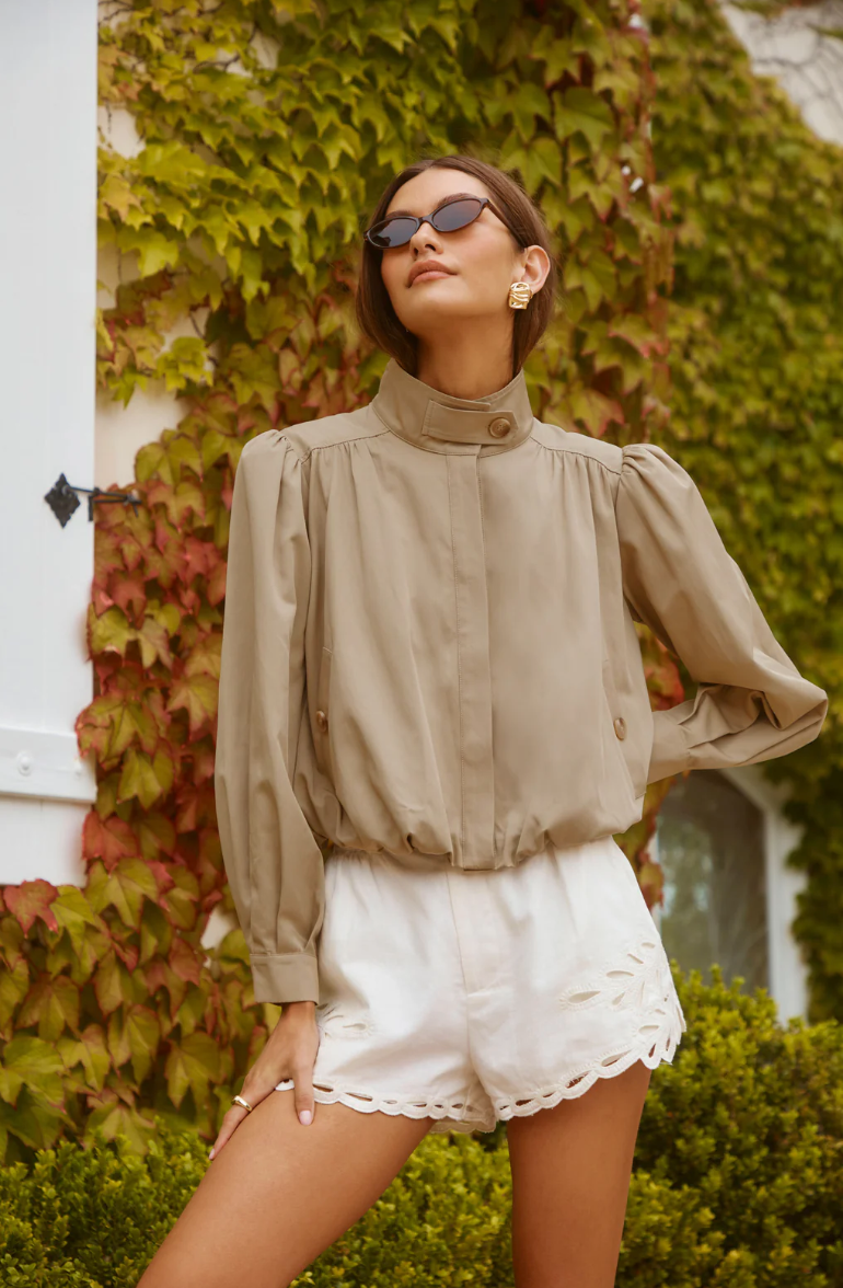 Estero Bomber Jacket-Khaki