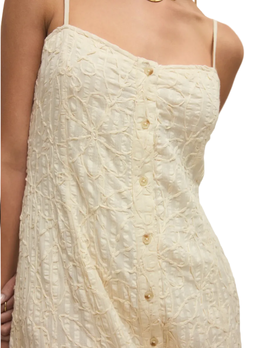 Angel Eyes Midi Dress-Champagne