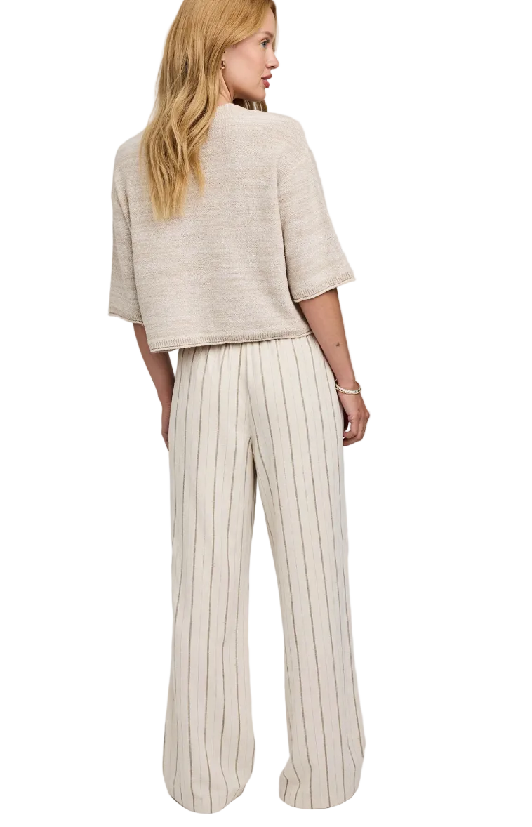 Finley Linen Pant-Linen Stripe