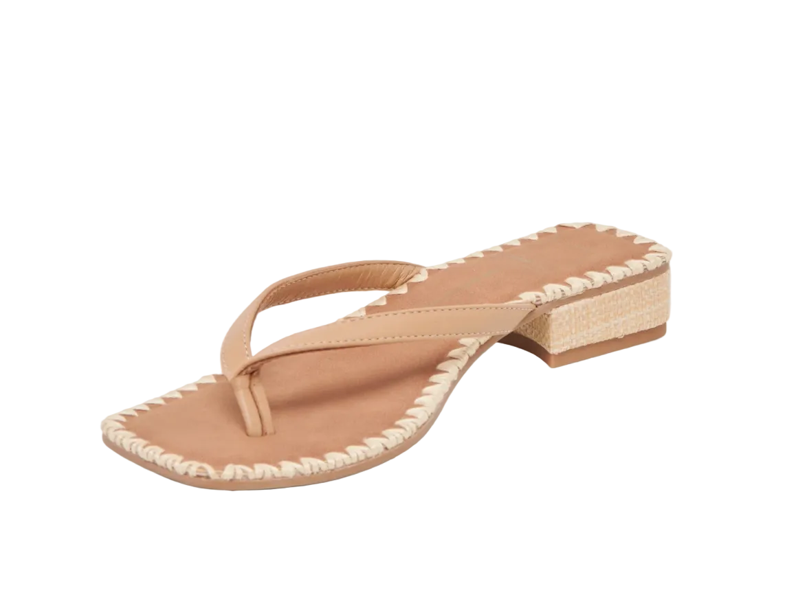Barty Sandal-Light Tan Leather