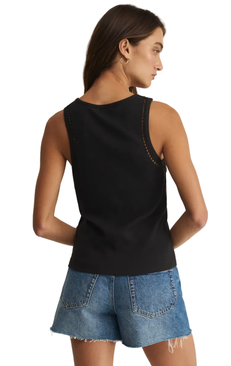 Boa Rib Tank-Black