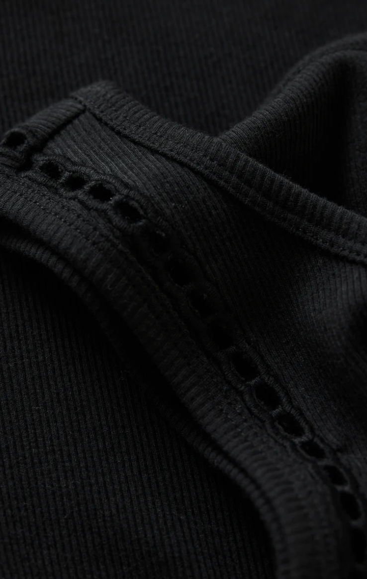 Boa Rib Tank-Black