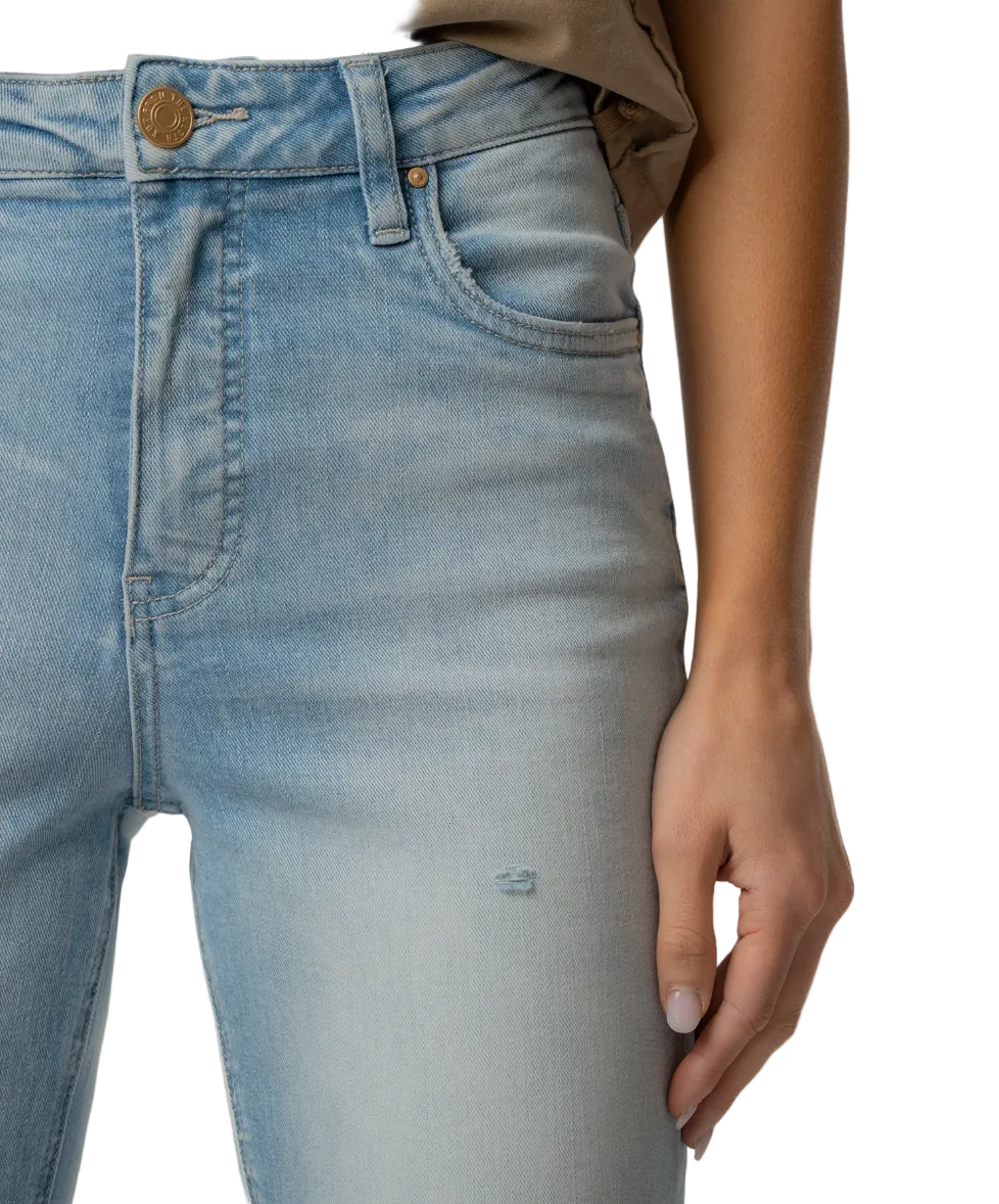 Rachael Mom Jean-Performance Light Wash