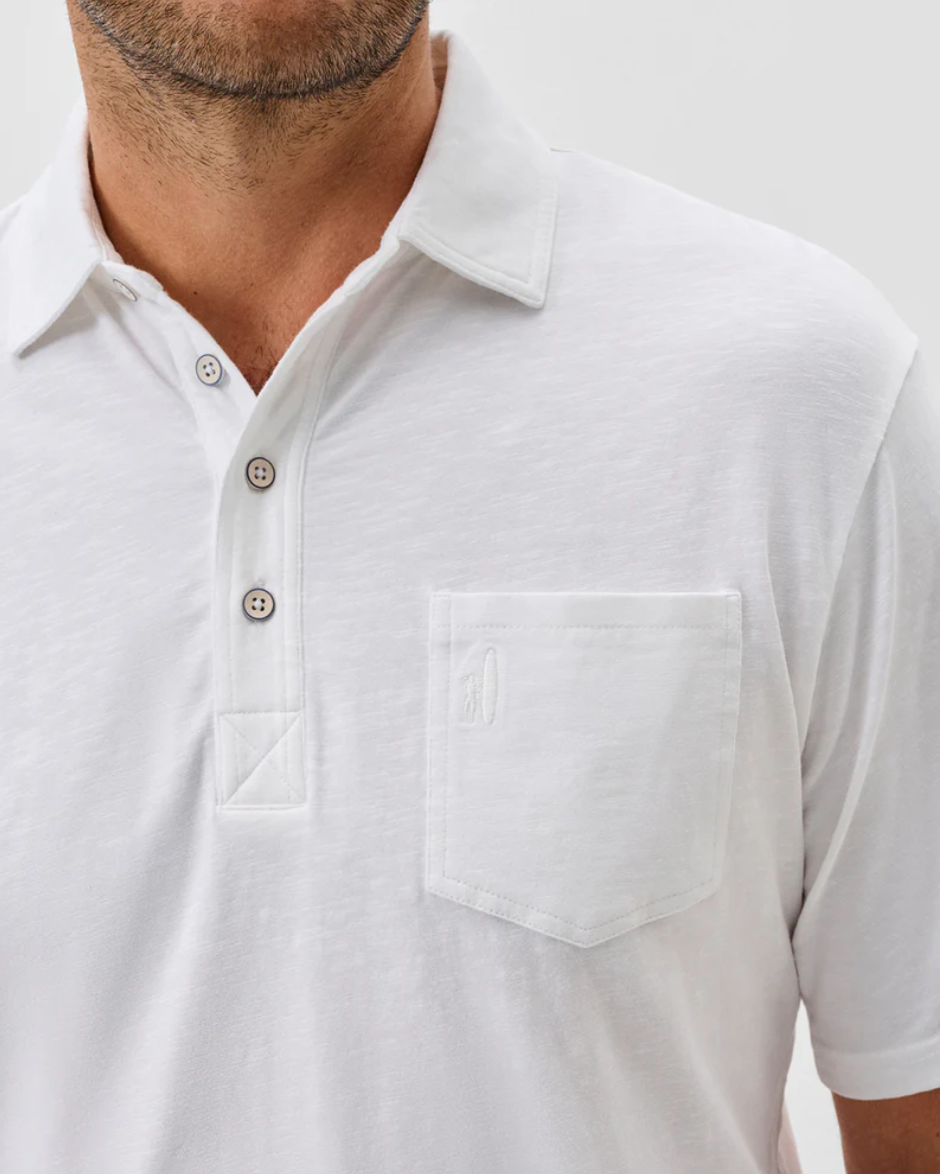 Coastal Wash Original Polo-White