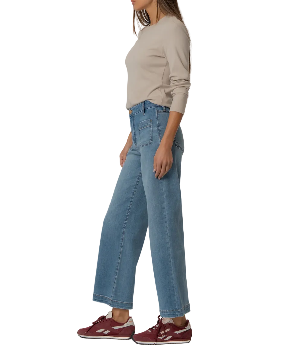 Meg Wide Leg Patch Pocket-Totally