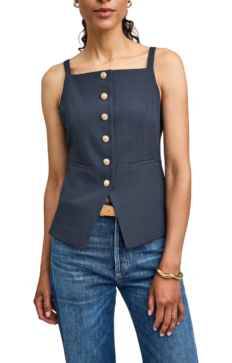 Harper Vest-Navy
