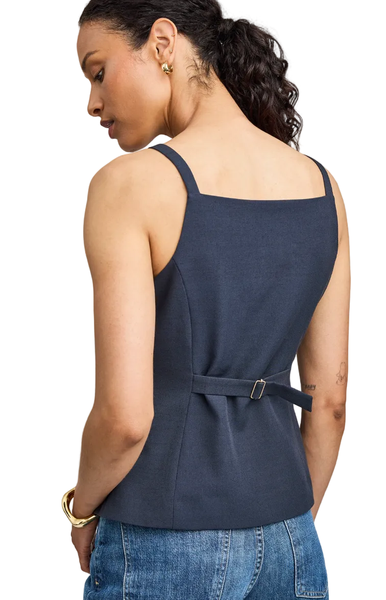 Harper Vest-Navy