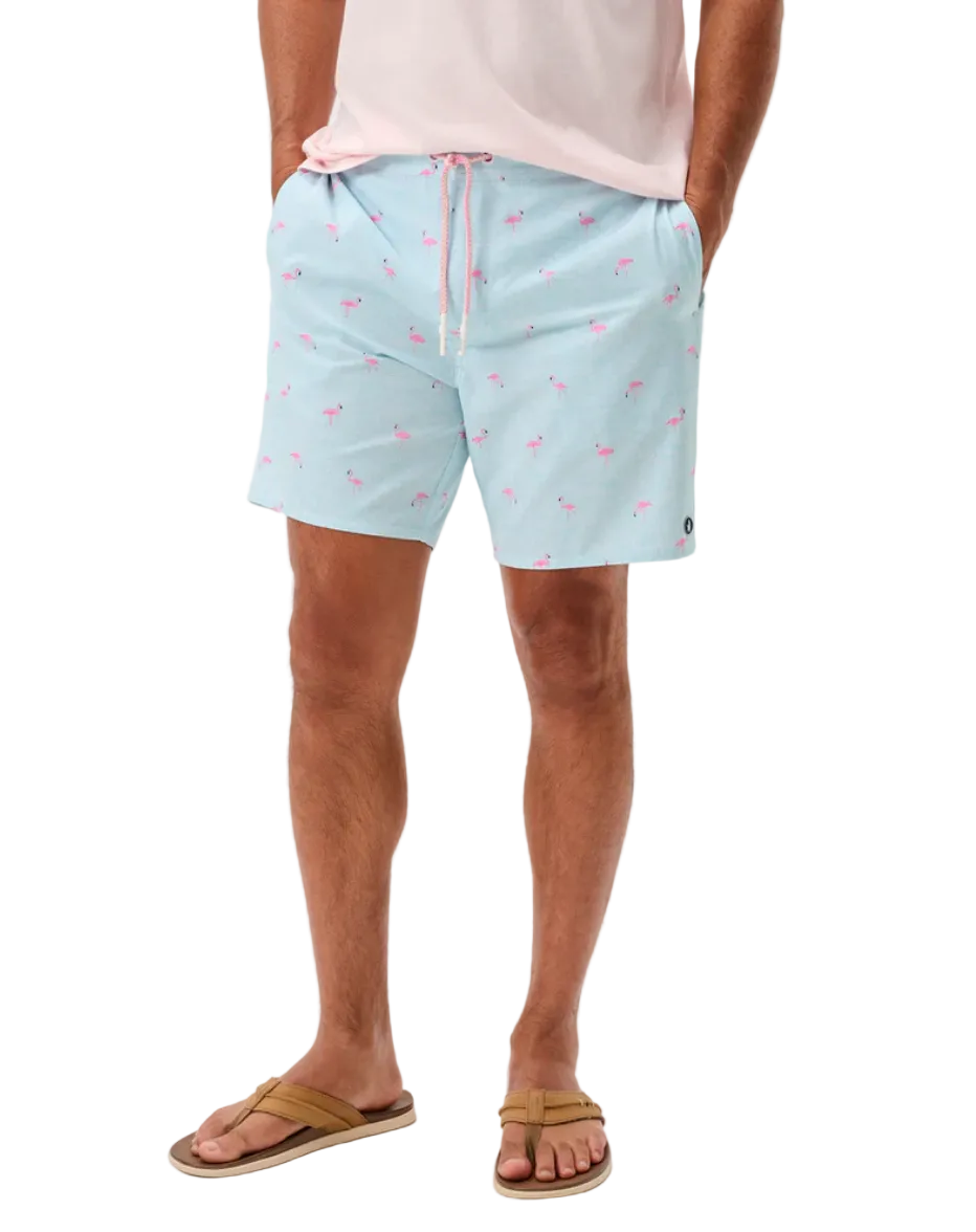 Caladesi 7" Swim Trunks-Flamingos