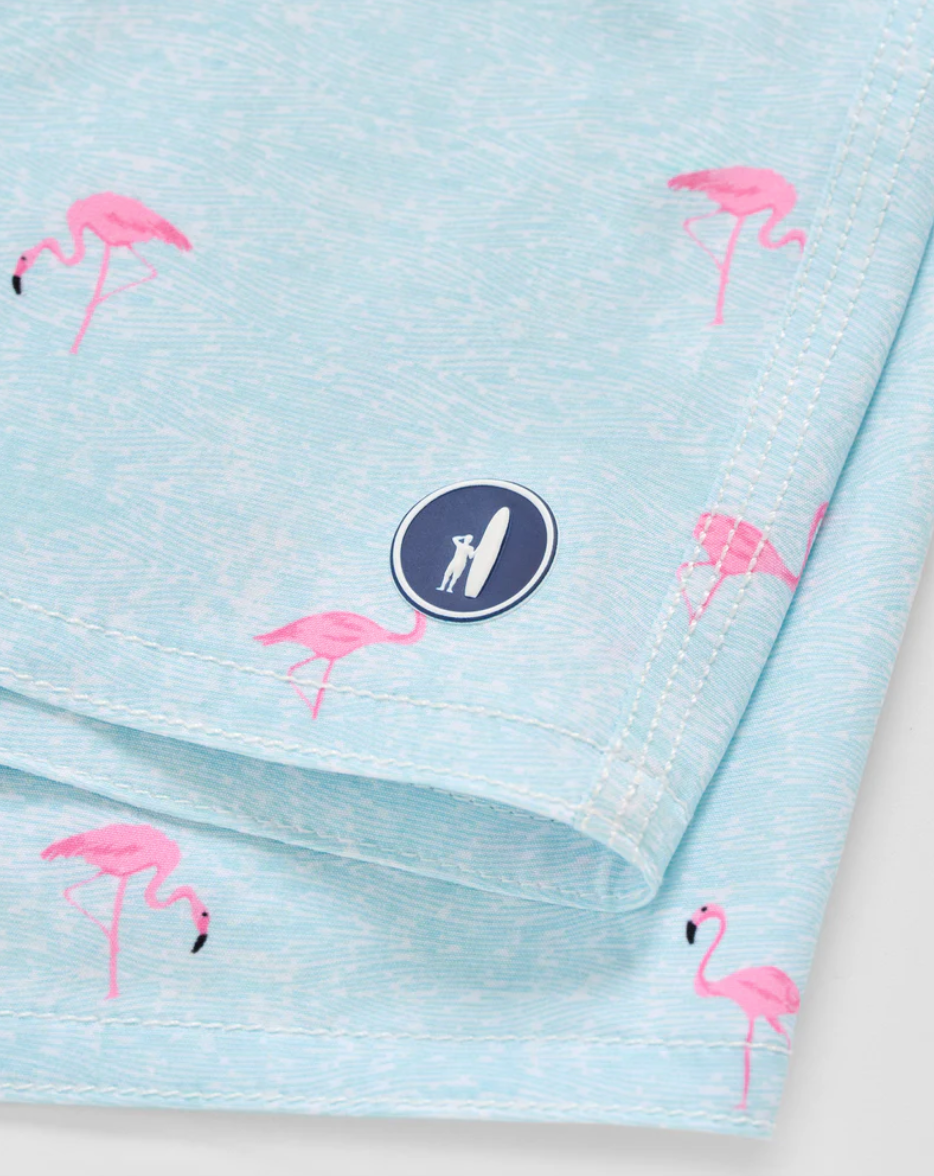 Caladesi 7" Swim Trunks-Flamingos