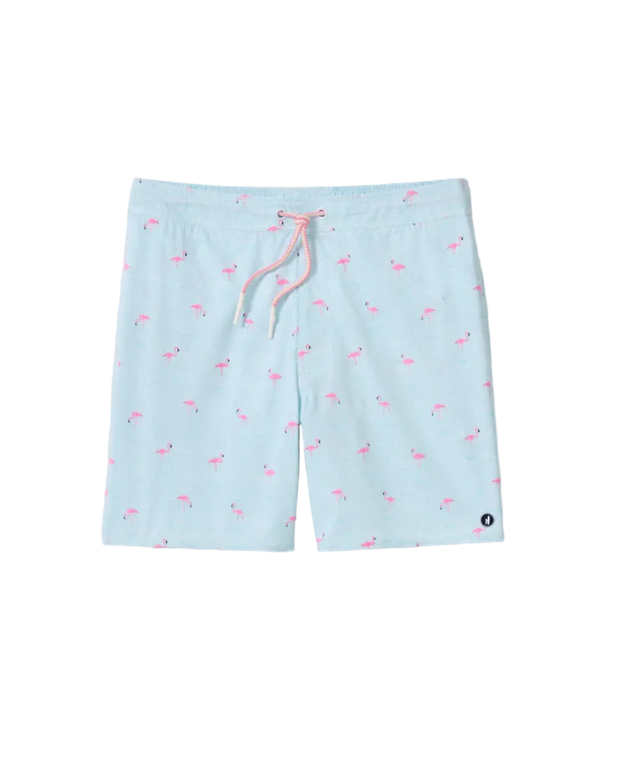 Caladesi 7" Swim Trunks-Flamingos