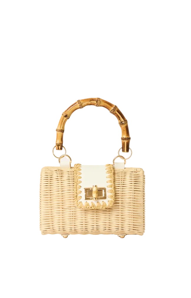 Mason Bamboo Clutch-Natural
