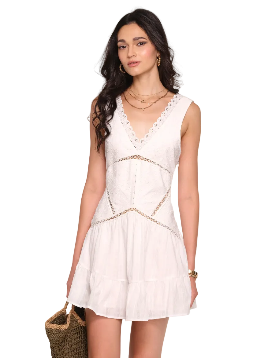 Callie Dress-Eggshell